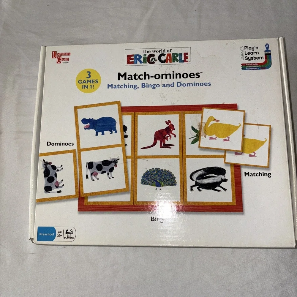 World of Eric Carle game Match-Ominoes Dominoes Bingo Matching Homeschool